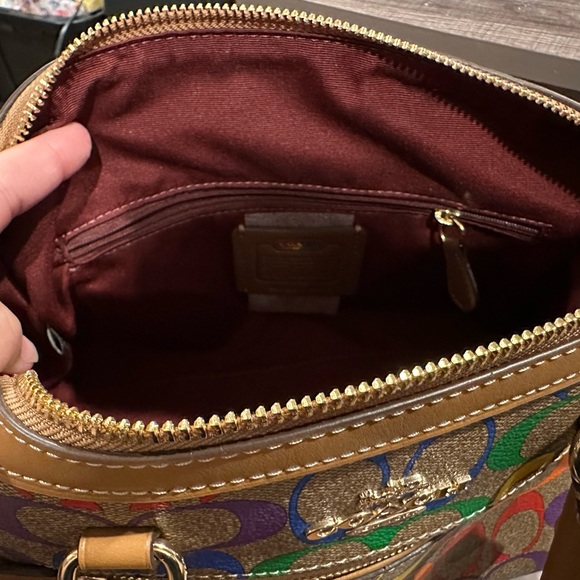 Medium size rainbow pride edition coach purse - Picture 3 of 4